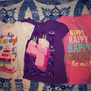 toddler birthday t shirt bundle lot 3 4 5
